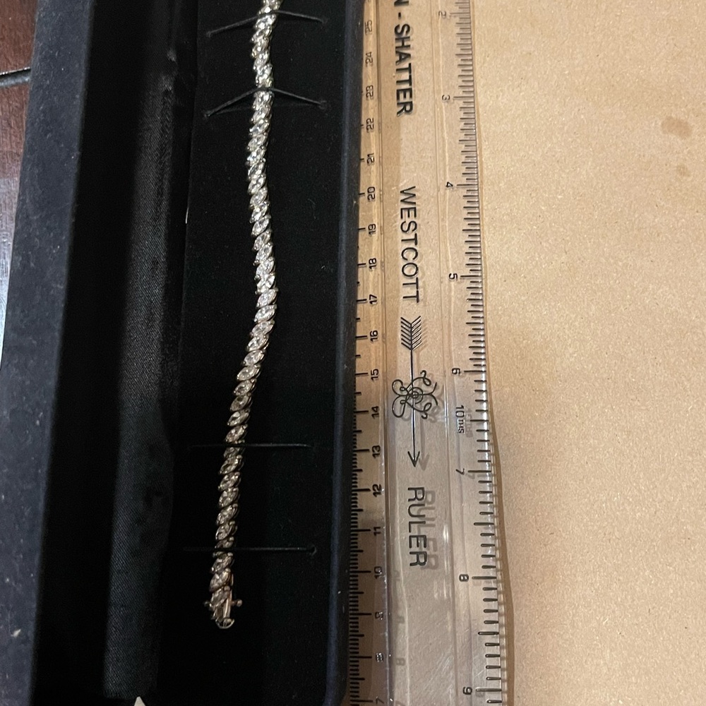 Sterling Silver and CZ bracelet